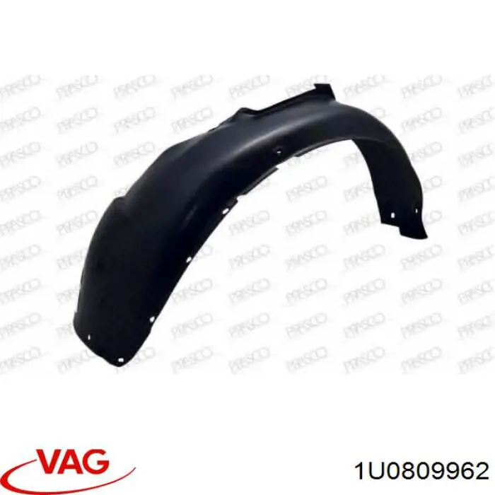 Compre 1U0809962 VAG Guarda-barras direito do pára-lama dianteiro