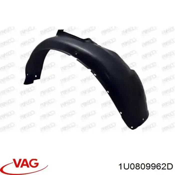 Guarda-barras direito do pára-lama dianteiro VAG 1U0809962D preço, a partir de 25,41 USD