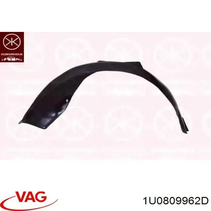 Compre 1U0809962D VAG Guarda-barras direito do pára-lama dianteiro