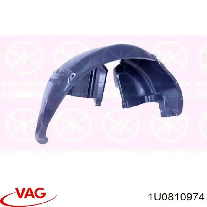 Guarda-barras do pára-lama traseiro direito VAG 1U0810974 preço, a partir de 52,78 USD