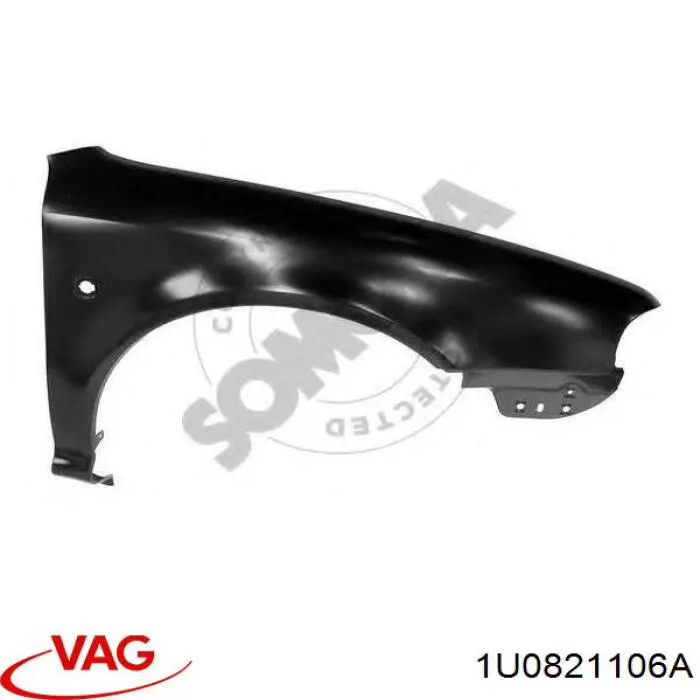 Pára-lama dianteiro direito VAG 1U0821106A preço, a partir de 113,07 USD
