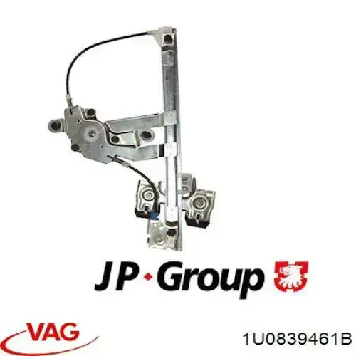 Mecanismo de acionamento de vidro da porta traseira esquerda VAG 1U0839461B preço, a partir de 43,91 USD