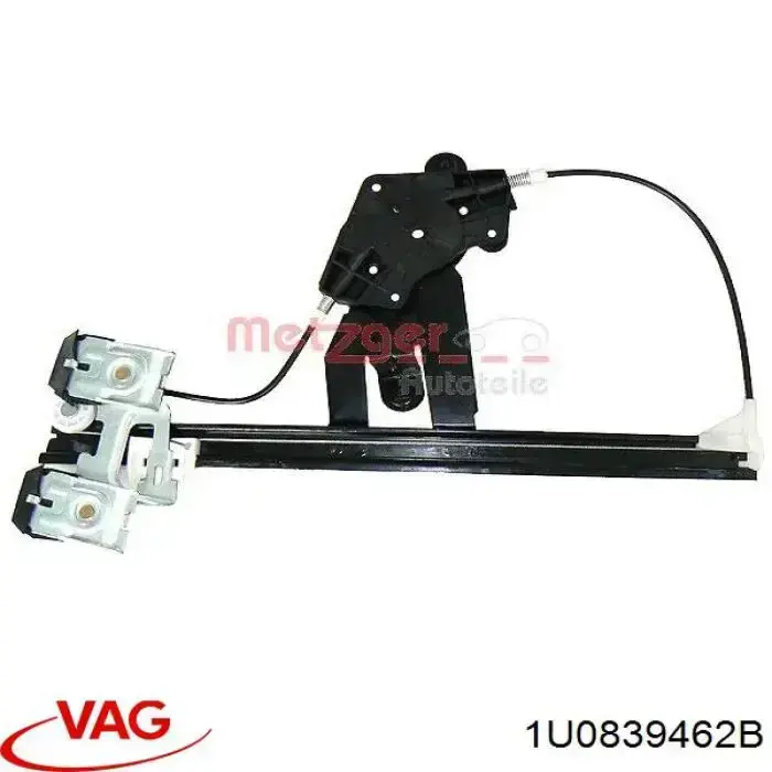 1U0839462B VAG Mecanismo de acionamento de vidro da porta traseira direita