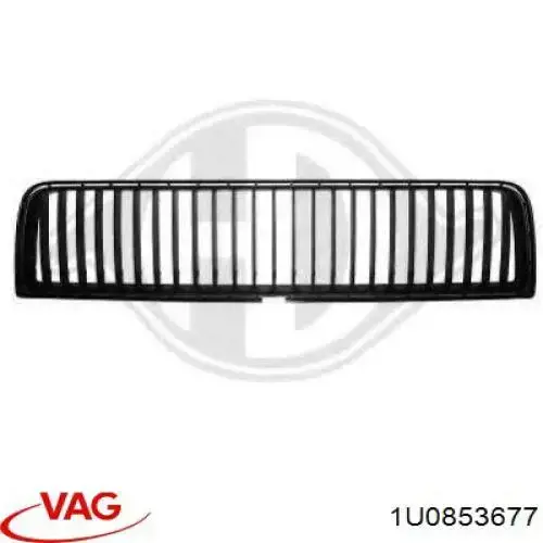 1U0853677 VAG Grelha central do pára-choque dianteiro