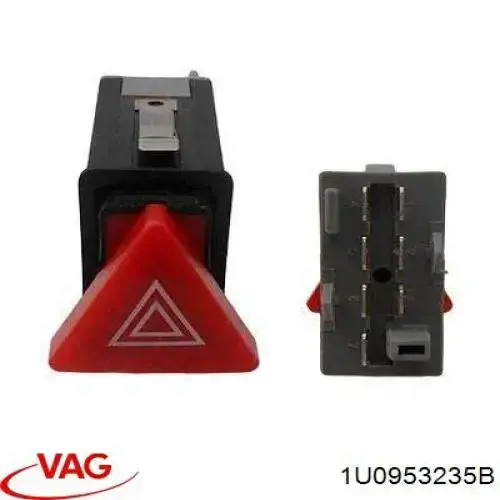 1U0953235B VAG Botão de ativação do sinal de emergência