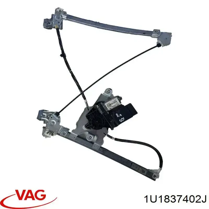 Compre 1U1837402J VAG Mecanismo de acionamento de vidro da porta dianteira direita