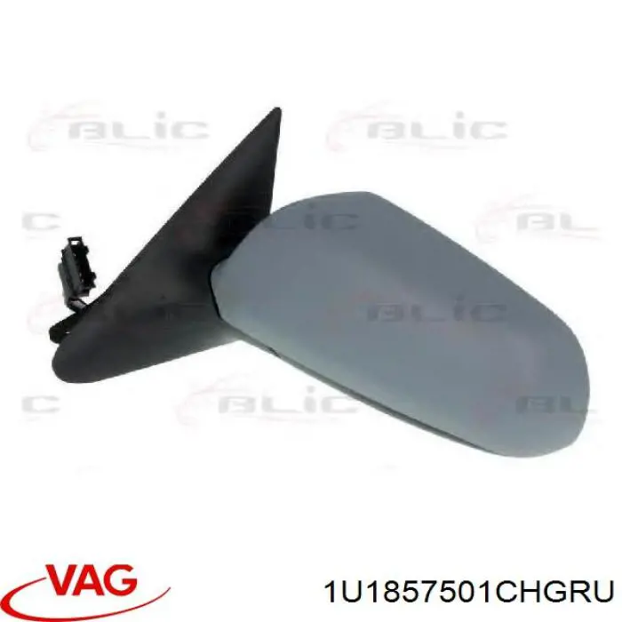 1U1857501CHGRU VAG Espelho de retrovisão esquerdo
