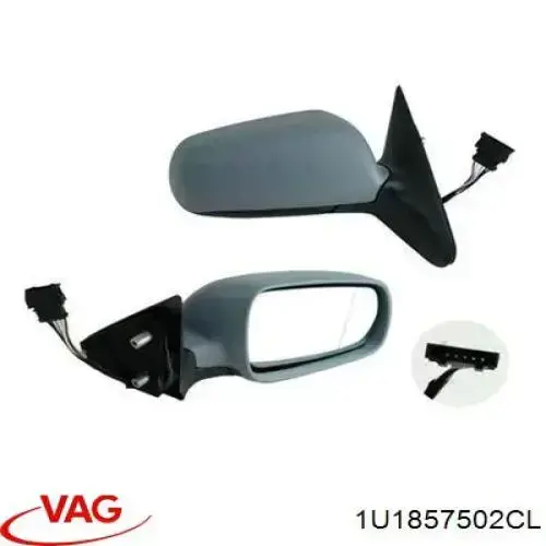 Espelho de retrovisão direito VAG 1U1857502CL preço, a partir de 64,65 USD