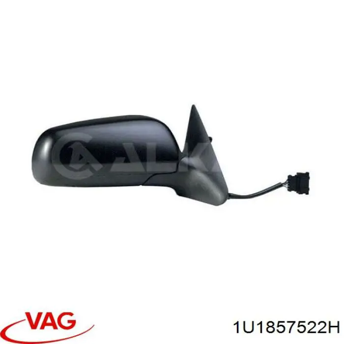 Compre 1U1857522H VAG Elemento espelhado do espelho de retrovisão direito