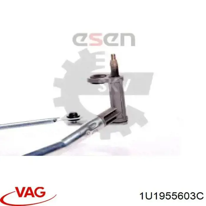 1U1955603C VAG Trapézio de limpador pára-brisas