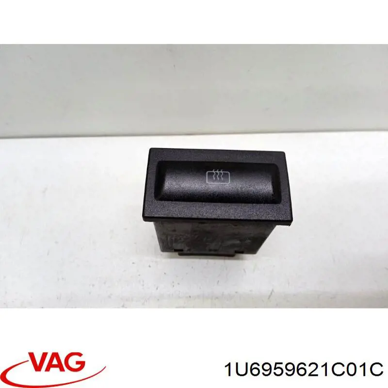 1U6959621C01C VAG Botão de ativação de aquecimento de vidro traseiro