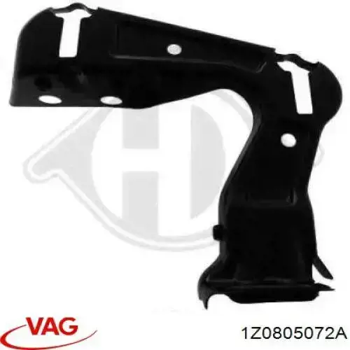 Suporte direito do radiador (painel de montagem de fixação das luzes) VAG 1Z0805072A preço, a partir de 16,25 USD