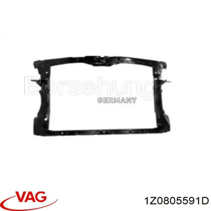 1Z0805591D VAG Suporte do radiador montado (painel de montagem de fixação das luzes)