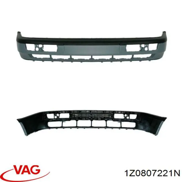 Pára-choque dianteiro VAG 1Z0807221N preço, a partir de 107,59 USD