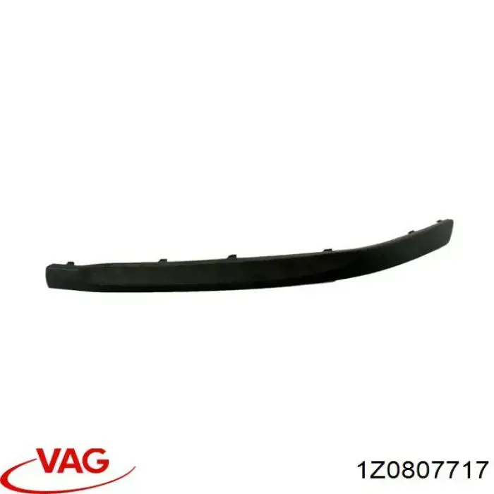 1Z0807717 VAG Moldura esquerda do pára-choque dianteiro