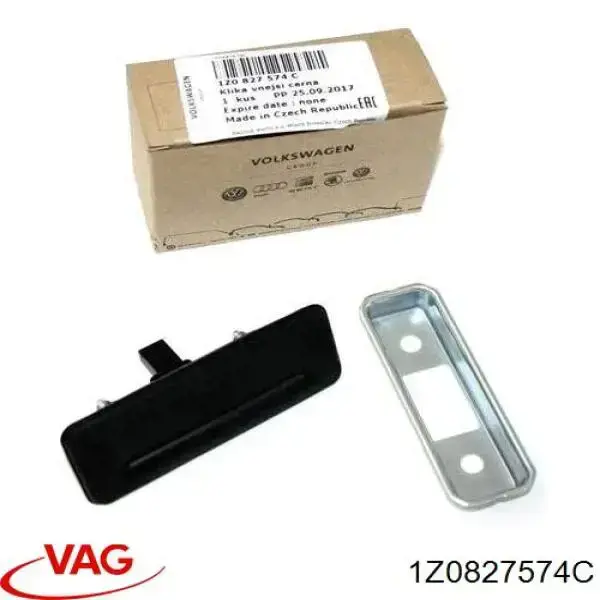 Puxador externo de tampa de porta-malas (de 3ª/5ª porta traseira) VAG 1Z0827574C preço, a partir de 25,28 USD