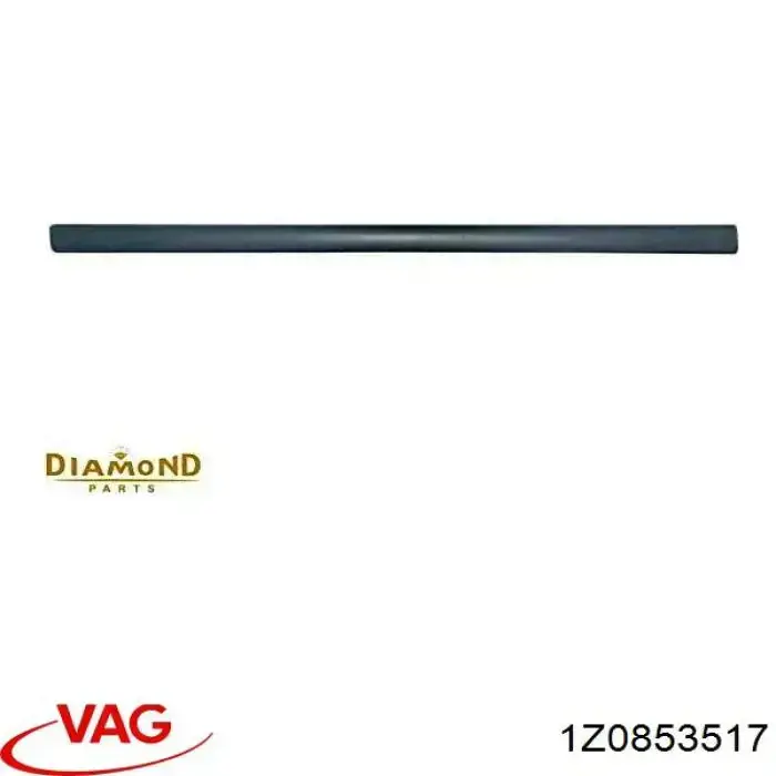 1Z0853517 VAG Moldura da porta dianteira esquerda