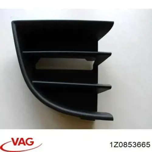 Grelha esquerda do pára-choque dianteiro VAG 1Z0853665 preço, a partir de 4,74 USD