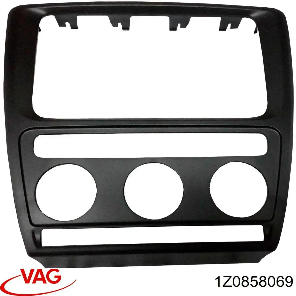 1Z0858069 VAG Moldura (placa sobreposta) central do painel de instrumentos