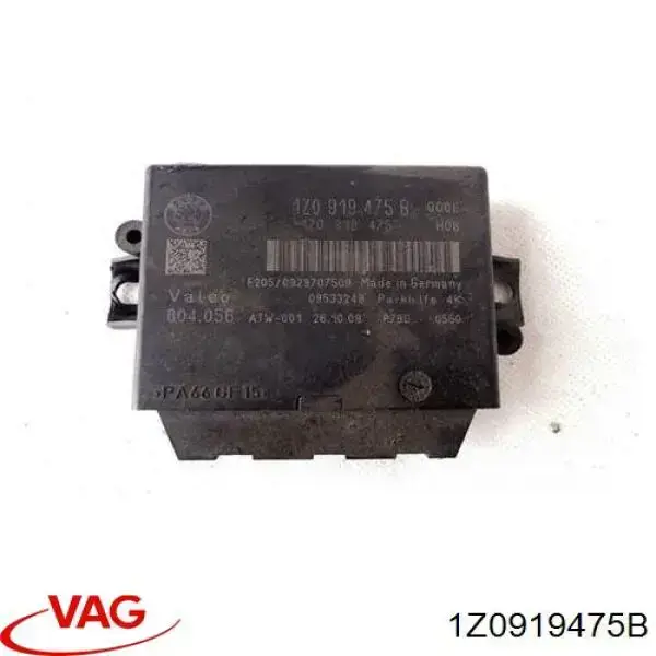 1Z0919475B VAG Módulo de direção (Centralina eletrônica) de sensor de estacionamento