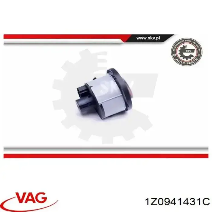 Comutador das luzes no "painel de instrumentos" VAG 1Z0941431C preço, a partir de 27,13 USD