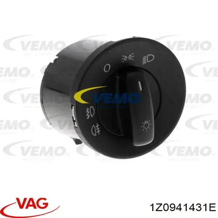 1Z0941431E VAG Comutador das luzes no "painel de instrumentos"