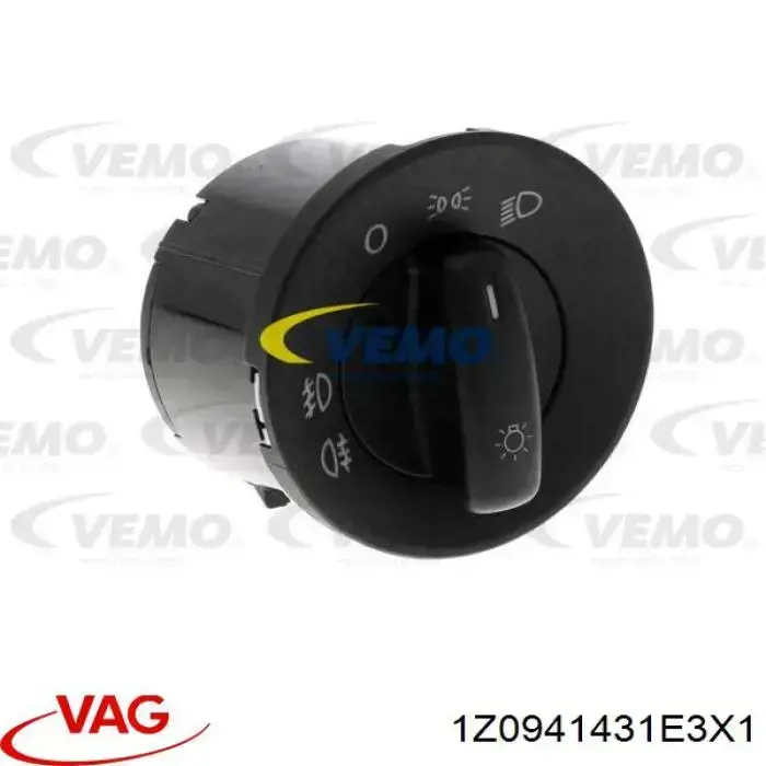 Comutador das luzes no "painel de instrumentos" VAG 1Z0941431E3X1 preço, a partir de 28,27 USD