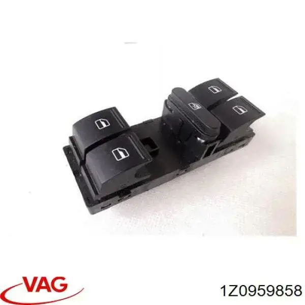 Compre 1Z0959858 VAG Unidade de botões dianteira esquerda de controlo de elevador de vidro