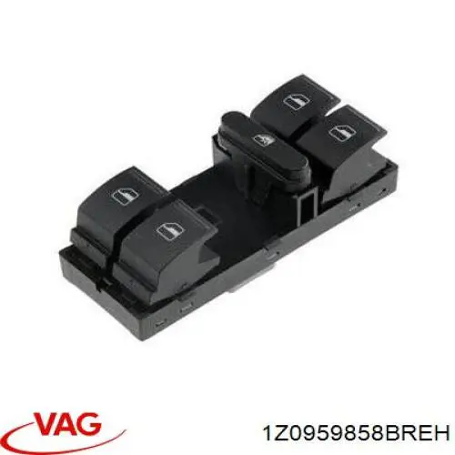 Unidade de botões dianteira esquerda de controlo de elevador de vidro VAG 1Z0959858BREH preço, a partir de 36,18 USD