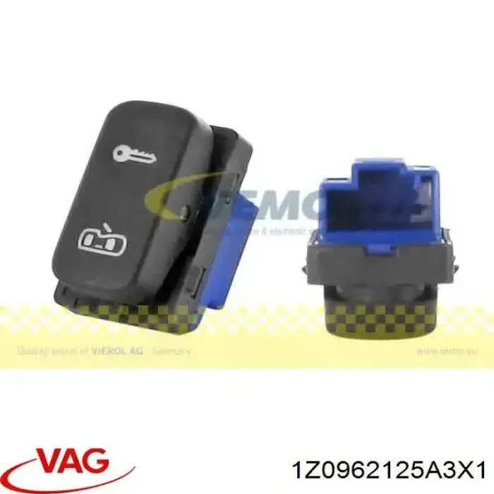 Interruptor do fecho central VAG 1Z0962125A3X1 preço, a partir de 13,60 USD