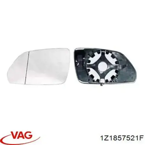 Elemento espelhado do espelho de retrovisão esquerdo VAG 1Z1857521F preço, a partir de 24,21 USD