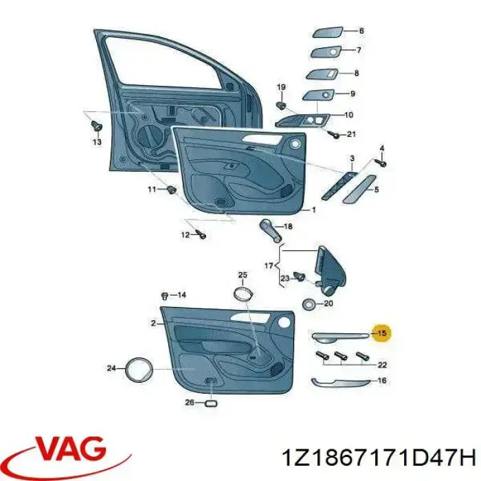 Painel (placa sobreposta) de bloco de controlo de elevador de vidro dianteiro esquerdo VAG 1Z1867171D47H preço, a partir de 78,54 USD