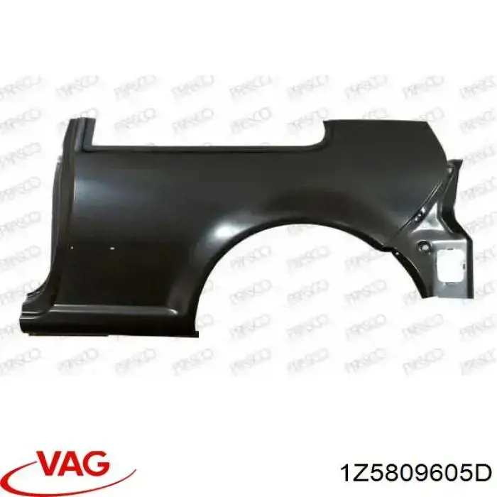 Pára-lama traseiro esquerdo VAG 1Z5809605D preço, a partir de 653,05 USD