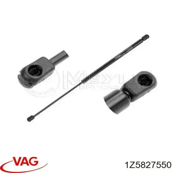 Compre 1Z5827550 VAG Amortecedor de tampa de porta-malas (de 3ª/5ª porta traseira)