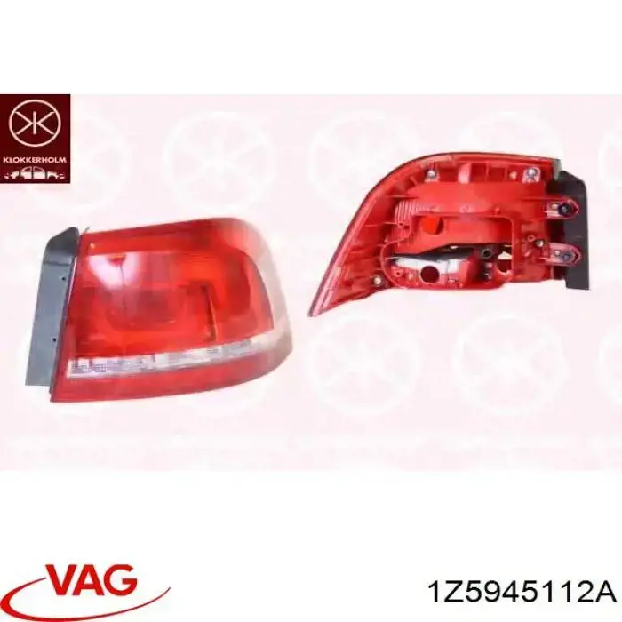 Lanterna traseira direita VAG 1Z5945112A preço, a partir de 69,81 USD