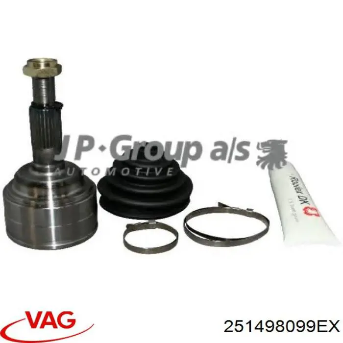 Junta homocinética externa dianteira Volkswagen Transporter T3 24, 25, 251