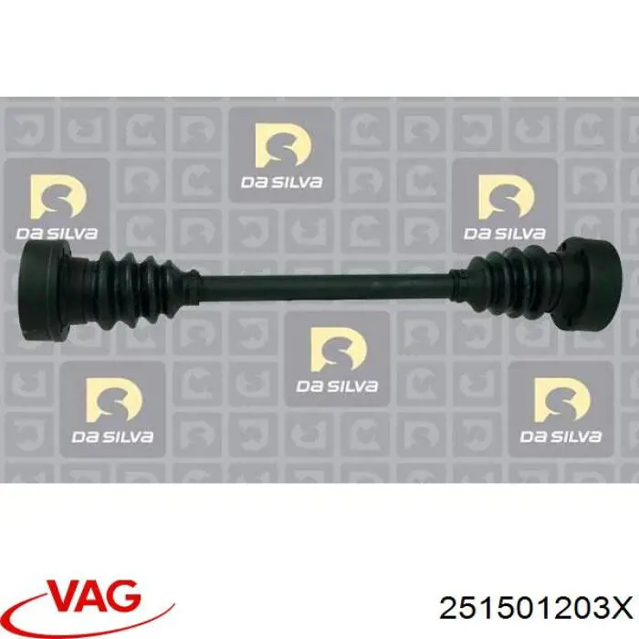 251501203 VAG Semieixo traseiro esquerdo