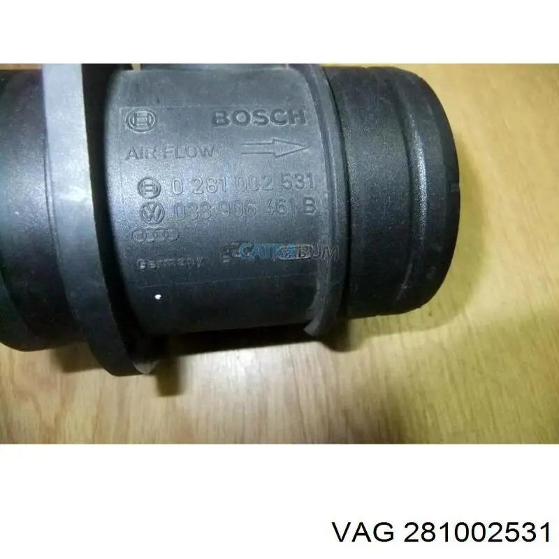Compre 281002531 VAG Sensor de fluxo (consumo) de ar, medidor de consumo M.A.F. - (Mass Airflow)