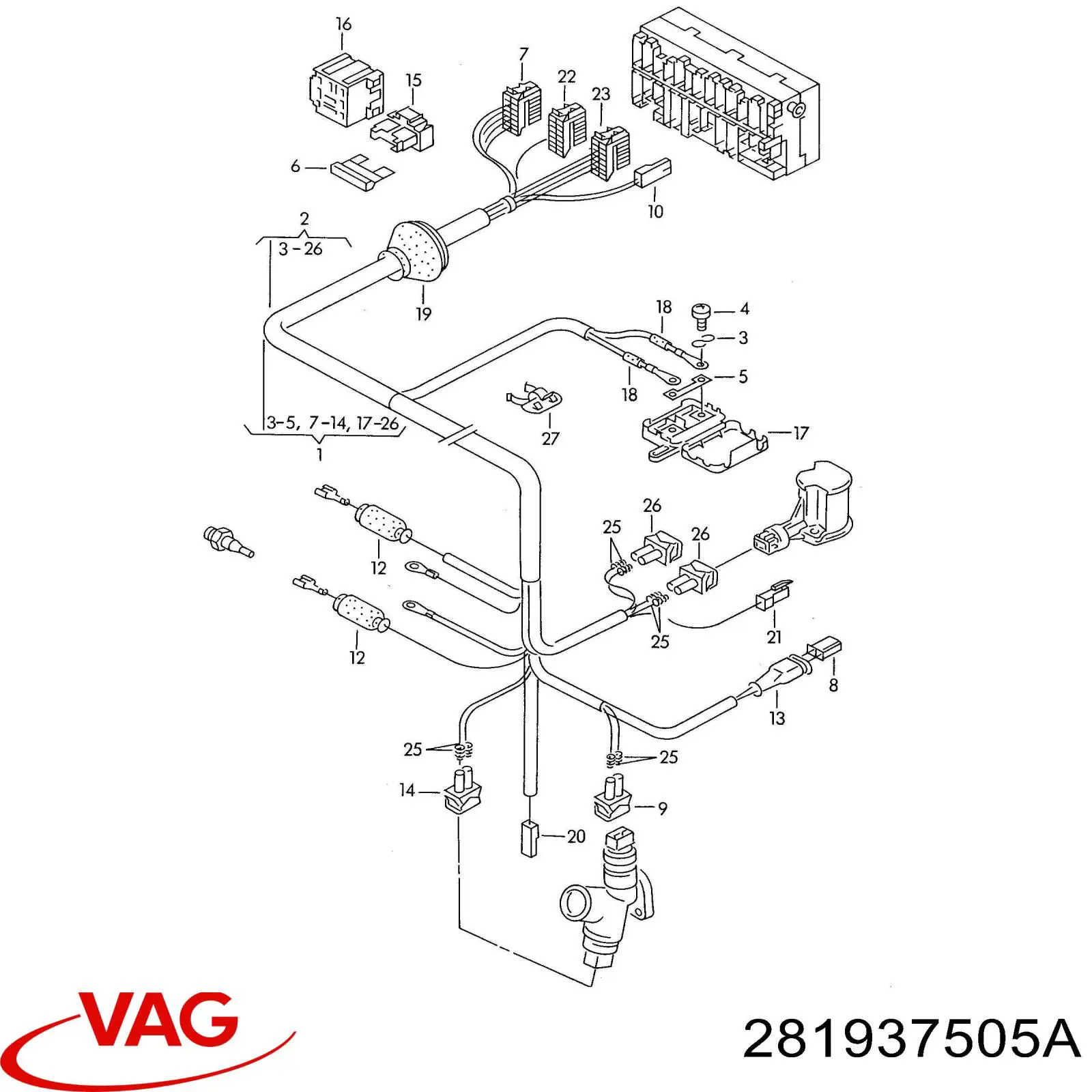 VAG 281937505A preço, a partir de 29,95 USD