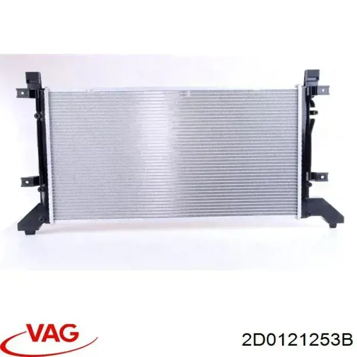 Compre 2D0121253B VAG Radiador de esfriamento de motor