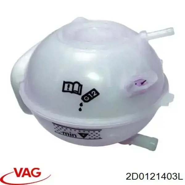 2D0121403L VAG Tanque de expansão do sistema de esfriamento