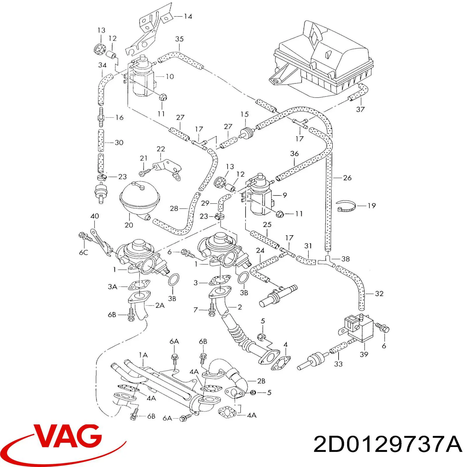 Mangueira a vácuo de controlo EGR VAG 113201943B preço, a partir de 2,59 USD