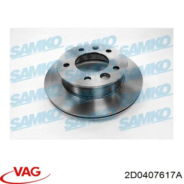 2D0407617B VAG Cubo dianteiro
