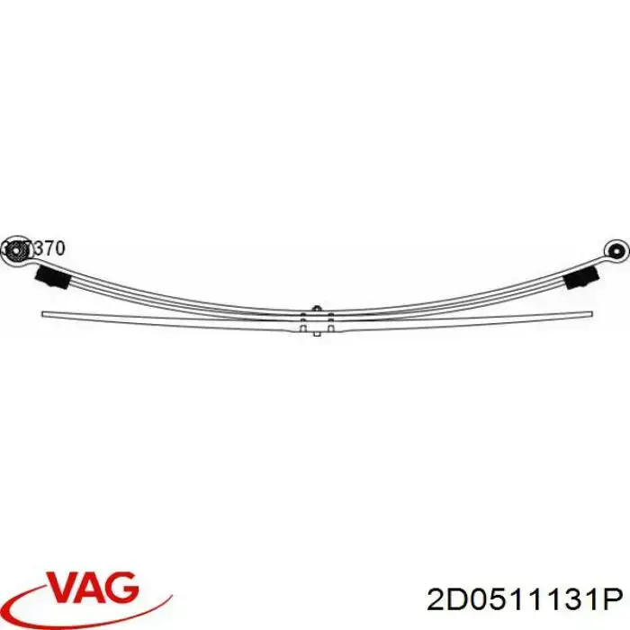 Suspensão de lâminas traseiro VAG 2D0511131P preço, a partir de 298,65 USD