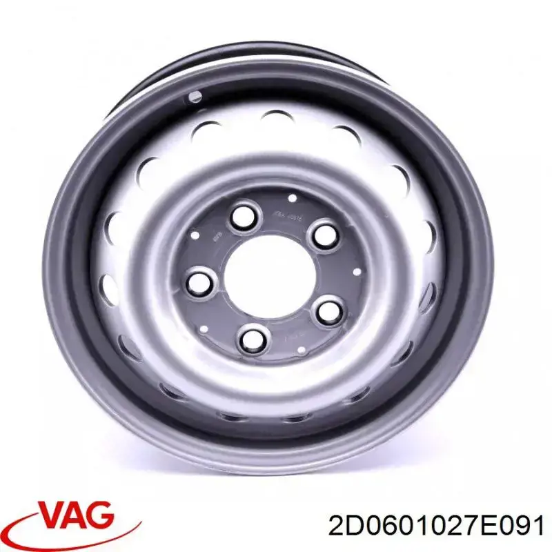 Compre 2D0601027E091 VAG Discos de roda de aço (estampados)