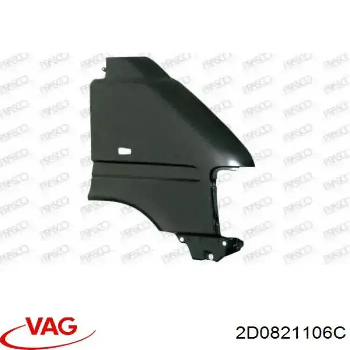 Pára-lama dianteiro direito VAG 2D0821106C preço, a partir de 116,67 USD