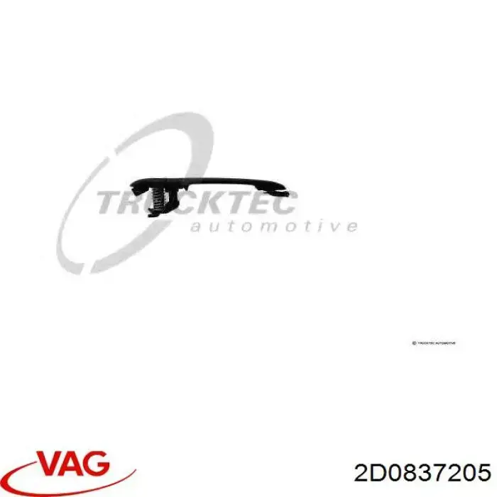 Maçaneta externa da porta dianteira VAG 2D0837205 preço, a partir de 45,97 USD