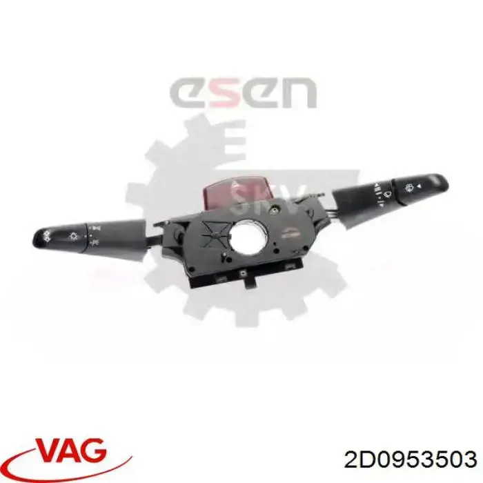 Compre 2D0953503 VAG Comutador instalado na coluna da direção, montado