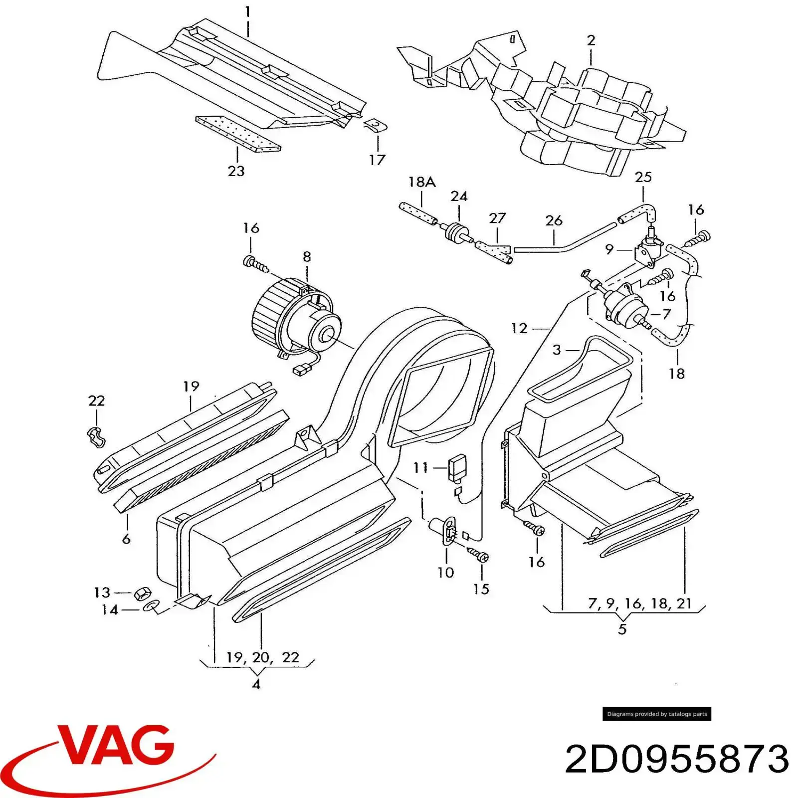  VAG 2D0955873 preço, a partir de 9,03 USD