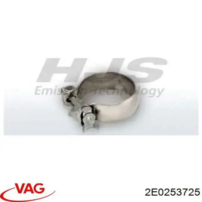 2E0253725 VAG Braçadeira de silenciador dianteira